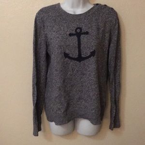 Nautica sweater with anchor womens